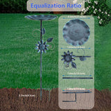 Maxbell Bird Bath for Outside Iron Decorative Birdbath Bowl for Porch Deck Courtyard Style A