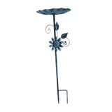Maxbell Bird Bath for Outside Iron Decorative Birdbath Bowl for Porch Deck Courtyard Style A