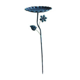 Maxbell Bird Bath for Outside Iron Decorative Birdbath Bowl for Porch Deck Courtyard Style B