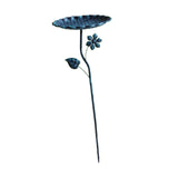 Maxbell Bird Bath for Outside Iron Decorative Birdbath Bowl for Porch Deck Courtyard Style B
