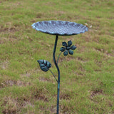 Maxbell Bird Bath for Outside Iron Decorative Birdbath Bowl for Porch Deck Courtyard Style B