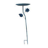 Maxbell Bird Bath for Outside Iron Decorative Birdbath Bowl for Porch Deck Courtyard Style C