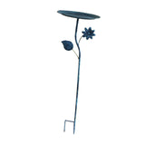 Maxbell Bird Bath for Outside Iron Decorative Birdbath Bowl for Porch Deck Courtyard Style C