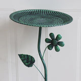 Maxbell Bird Bath for Outside Iron Decorative Birdbath Bowl for Porch Deck Courtyard Style D