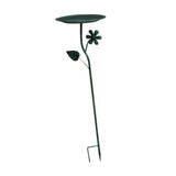 Maxbell Bird Bath for Outside Iron Decorative Birdbath Bowl for Porch Deck Courtyard Style D