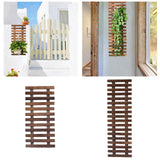 Maxbell Wall Planter Wall Decoration Wooden Hanging Planter for Garden Patio Balcony Length 60cm