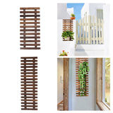 Maxbell Wall Planter Wall Decoration Wooden Hanging Planter for Garden Patio Balcony Length 60cm