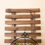 Maxbell Wall Planter Wall Decoration Wooden Hanging Planter for Garden Patio Balcony Length 60cm
