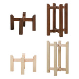 Maxbell Plant Shelf Wood Portable Planter Rack for Potted Plants Living Room Balcony Brown Single Layer