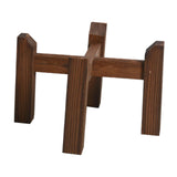 Maxbell Plant Shelf Wood Portable Planter Rack for Potted Plants Living Room Balcony Brown Single Layer