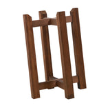 Maxbell Plant Shelf Wood Portable Planter Rack for Potted Plants Living Room Balcony Brown Double Layer