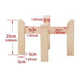 Maxbell Plant Shelf Wood Portable Planter Rack for Potted Plants Living Room Balcony Beige Single Layer