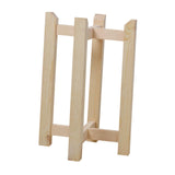 Maxbell Plant Shelf Wood Portable Planter Rack for Potted Plants Living Room Balcony Beige Double Layer
