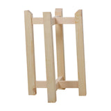 Maxbell Plant Shelf Wood Portable Planter Rack for Potted Plants Living Room Balcony Beige Double Layer