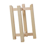 Maxbell Plant Shelf Wood Portable Planter Rack for Potted Plants Living Room Balcony Beige Double Layer