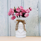 Maxbell Milk Jug Planter Rustic Garden Plant Pot for Wedding Home Office Living Room A