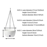 Maxbell Hanging Planter Decoration for Outdoor Indoor Plants for Window Porch Garden L