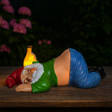 Maxbell Solar Garden Gnome Home Decoration Gnome Figurine for Pathway Porch Backyard