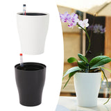 Maxbell Self Watering Planter Sturdy Planting Pot Flower Pot for House Plant Flowers White