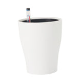Maxbell Self Watering Planter Sturdy Planting Pot Flower Pot for House Plant Flowers White