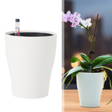 Maxbell Self Watering Planter Sturdy Planting Pot Flower Pot for House Plant Flowers White