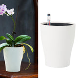 Maxbell Self Watering Planter Sturdy Planting Pot Flower Pot for House Plant Flowers White
