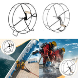 Maxbell Garden Hose Reel Cart Iron Pressure Washer Hose Reel for Wall Floor Cleaning Standing Leg Type
