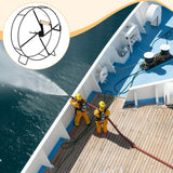 Maxbell Garden Hose Reel Cart Iron Pressure Washer Hose Reel for Wall Floor Cleaning Standing Leg Type