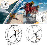 Maxbell Garden Hose Reel Cart Iron Pressure Washer Hose Reel for Wall Floor Cleaning Standing Leg Type