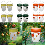 Maxbell 4 Pieces Wasp Traps Outdoor Hanging for Flies Outside Farm Bee Traps Catcher Yellow