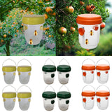 Maxbell 4 Pieces Wasp Traps Outdoor Hanging for Flies Outside Farm Bee Traps Catcher Yellow