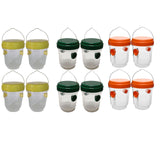 Maxbell 4 Pieces Wasp Traps Outdoor Hanging for Flies Outside Farm Bee Traps Catcher Yellow