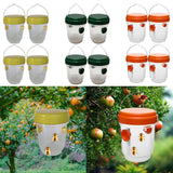Maxbell 4 Pieces Wasp Traps Outdoor Hanging for Flies Outside Farm Bee Traps Catcher Yellow