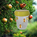 Maxbell 4 Pieces Wasp Traps Outdoor Hanging for Flies Outside Farm Bee Traps Catcher Yellow