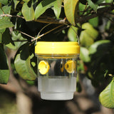 Maxbell 4 Pieces Wasp Traps Outdoor Hanging for Flies Outside Farm Bee Traps Catcher Yellow