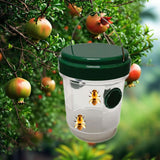 Maxbell 4 Pieces Wasp Traps Outdoor Hanging for Flies Outside Farm Bee Traps Catcher Green
