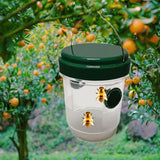 Maxbell 4 Pieces Wasp Traps Outdoor Hanging for Flies Outside Farm Bee Traps Catcher Green