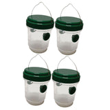 Maxbell 4 Pieces Wasp Traps Outdoor Hanging for Flies Outside Farm Bee Traps Catcher Green