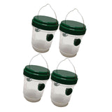 Maxbell 4 Pieces Wasp Traps Outdoor Hanging for Flies Outside Farm Bee Traps Catcher Green
