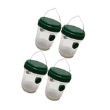 Maxbell 4 Pieces Wasp Traps Outdoor Hanging for Flies Outside Farm Bee Traps Catcher Green