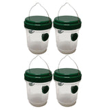 Maxbell 4 Pieces Wasp Traps Outdoor Hanging for Flies Outside Farm Bee Traps Catcher Green