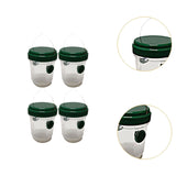 Maxbell 4 Pieces Wasp Traps Outdoor Hanging for Flies Outside Farm Bee Traps Catcher Green