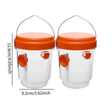 Maxbell 4 Pieces Wasp Traps Outdoor Hanging for Flies Outside Farm Bee Traps Catcher Orange
