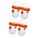 Maxbell 4 Pieces Wasp Traps Outdoor Hanging for Flies Outside Farm Bee Traps Catcher Orange