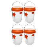 Maxbell 4 Pieces Wasp Traps Outdoor Hanging for Flies Outside Farm Bee Traps Catcher Orange