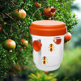Maxbell 4 Pieces Wasp Traps Outdoor Hanging for Flies Outside Farm Bee Traps Catcher Orange
