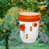 Maxbell 4 Pieces Wasp Traps Outdoor Hanging for Flies Outside Farm Bee Traps Catcher Orange