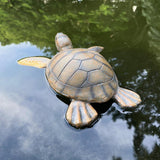 Maxbell Turtle Statue Outdoor Realistic Turtle Pond Sculpture for Outdoor Pool Floor 31.5x28.5x9.5cm