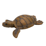 Maxbell Turtle Statue Outdoor Realistic Turtle Pond Sculpture for Outdoor Pool Floor 37x33x10.5cm