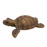 Maxbell Turtle Statue Outdoor Realistic Turtle Pond Sculpture for Outdoor Pool Floor 37x33x10.5cm